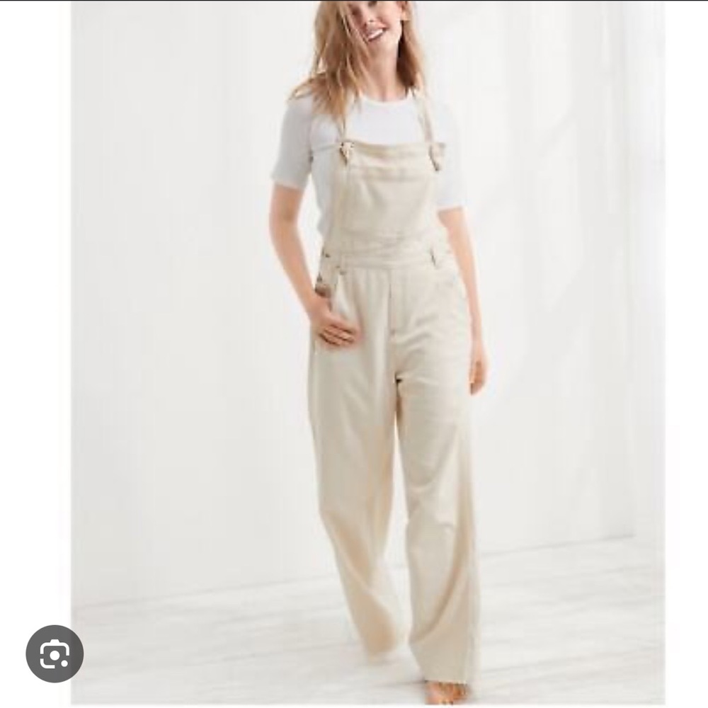 Aerie Wide Leg Overalls